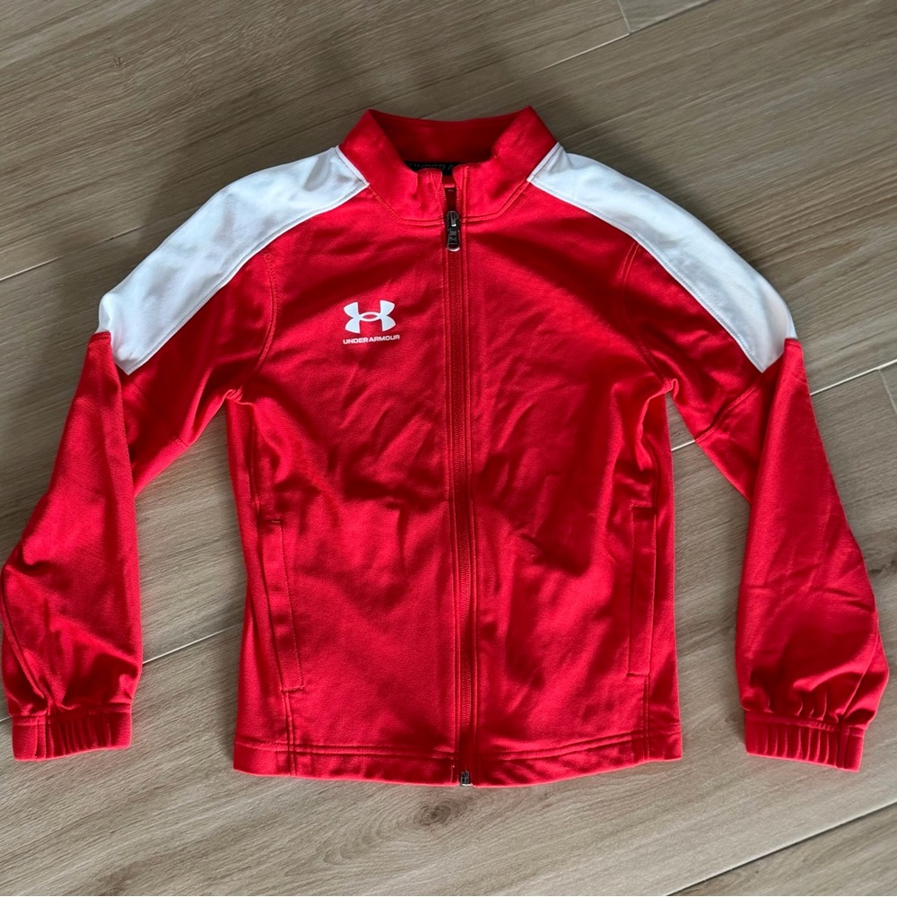 Under Armour Kids Red and White Jacket